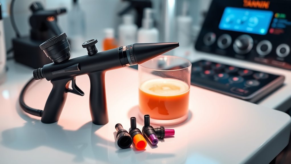 professional tanning airbrush selection