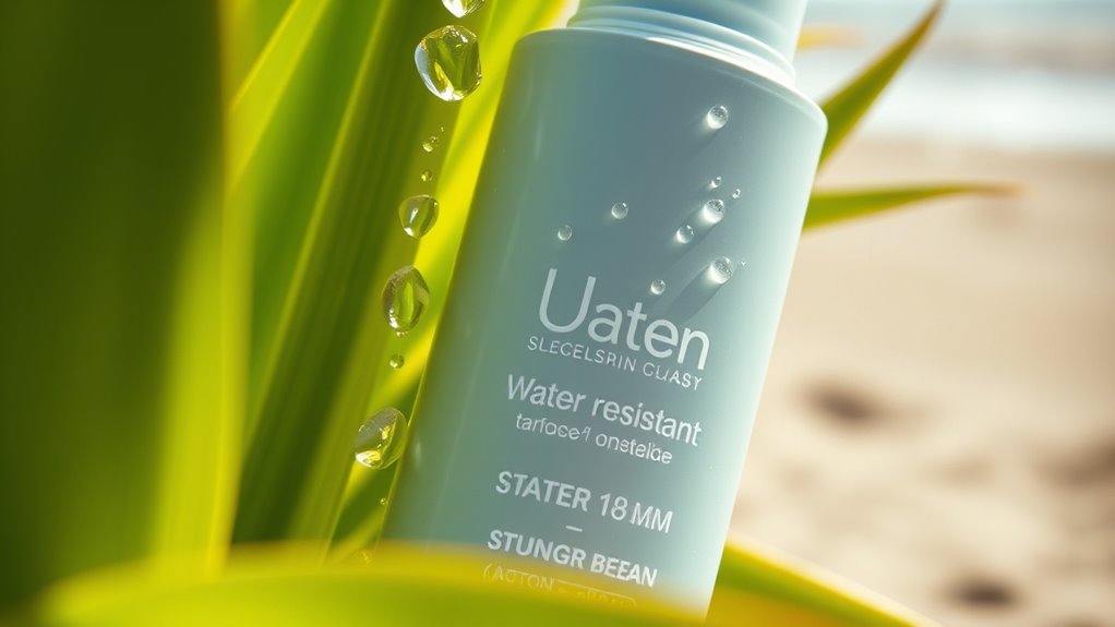 proper water resistant sunscreen application