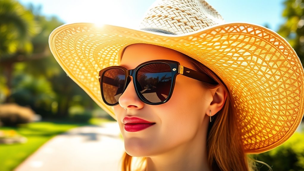 protect eyes with uv blocking sunglasses