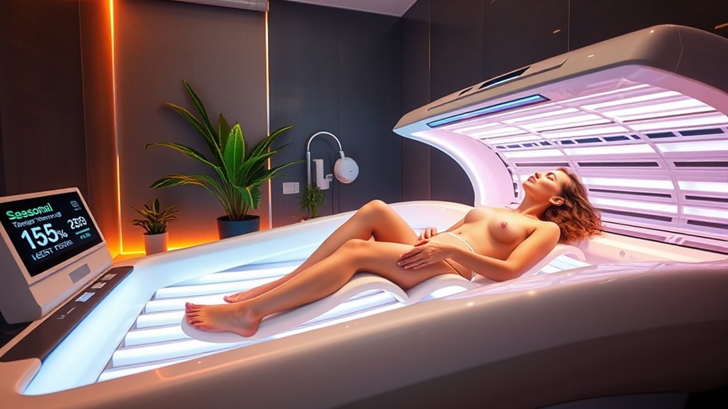 seasonal tanning behavior patterns