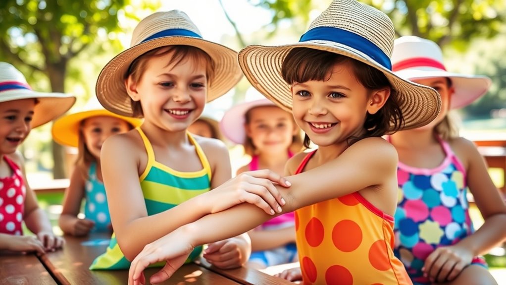sunscreen game with mirror