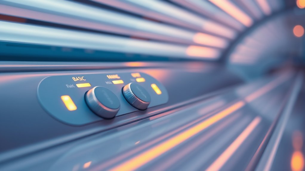 tanning bed level differences