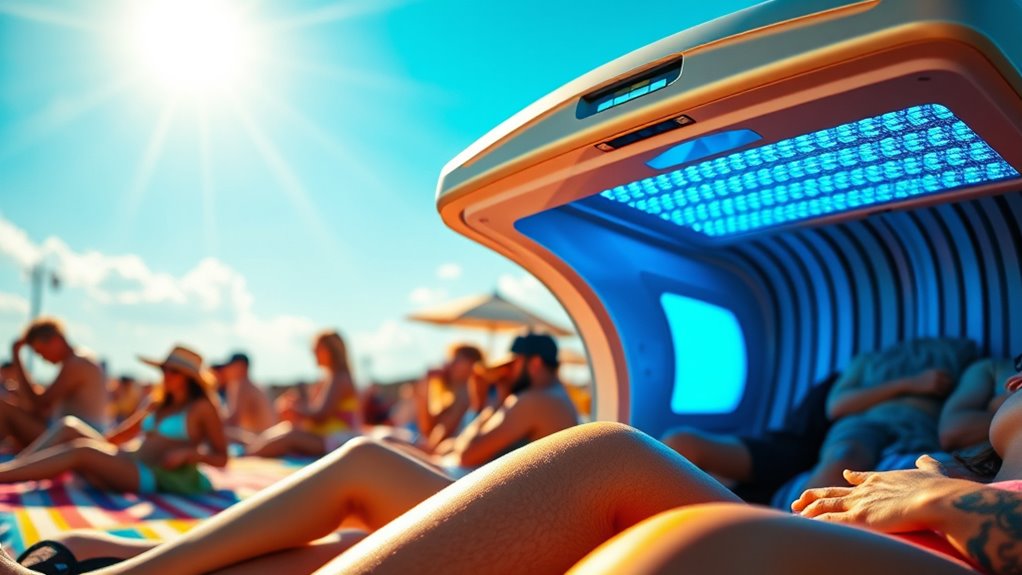 tanning beds damage skin