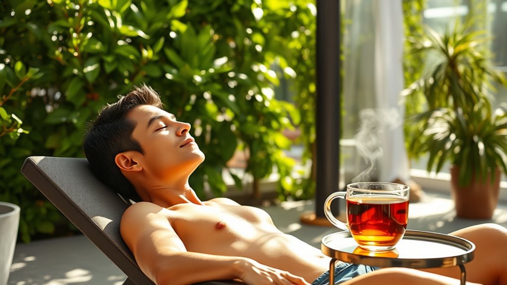 tanning boosts mental health