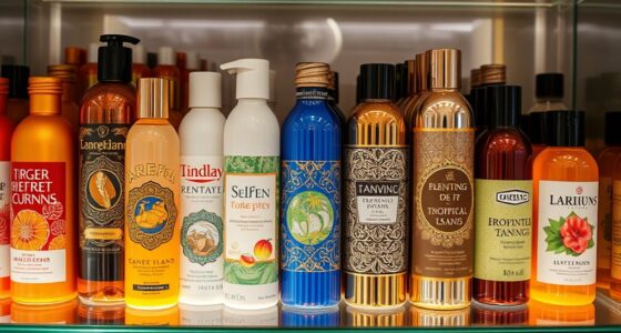 tanning products comparative overview
