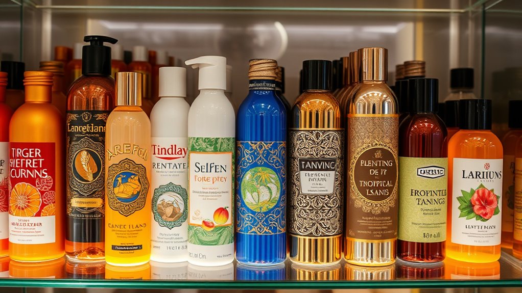 tanning products comparative overview