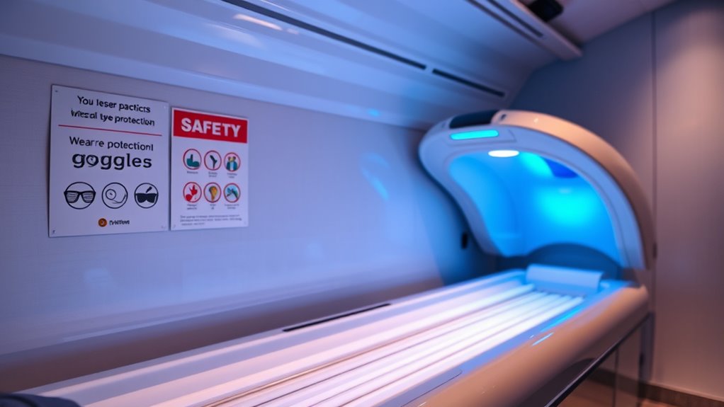 tanning safety regulations enforced