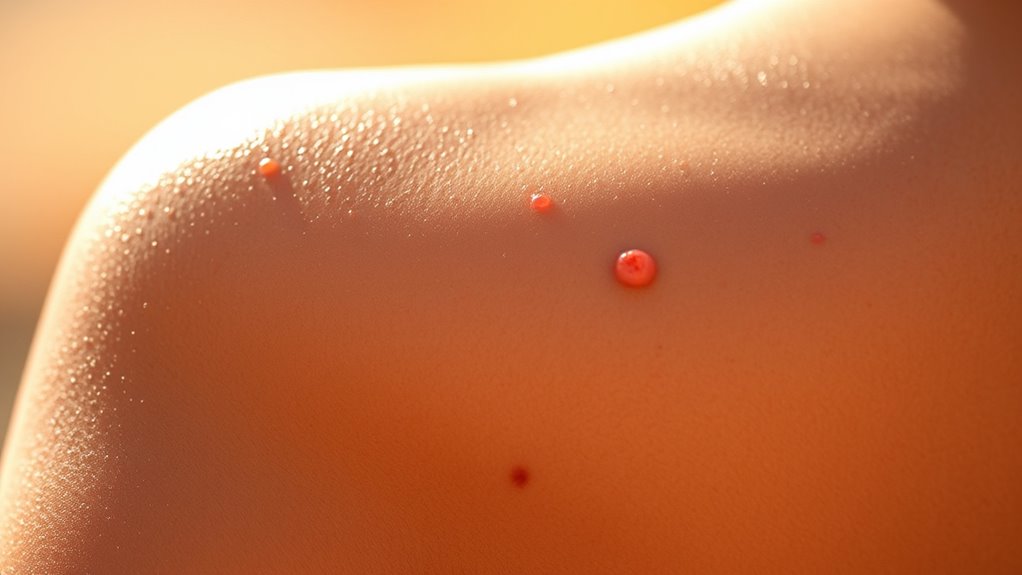 tanning triggers skin breakouts