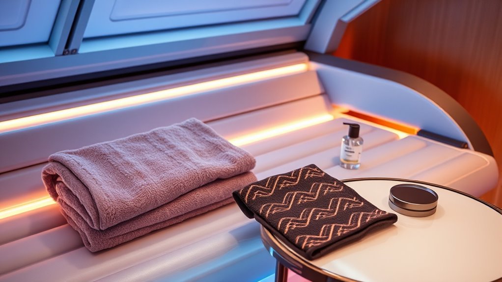top tanning bed comfort accessories