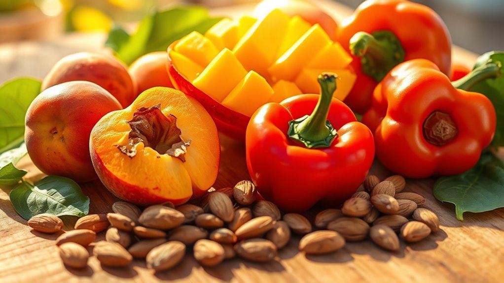 vitamins boosting natural tan
