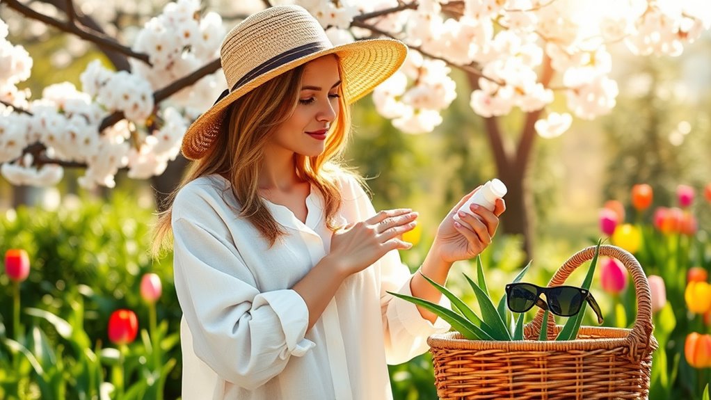 wear protective clothing and sunscreen