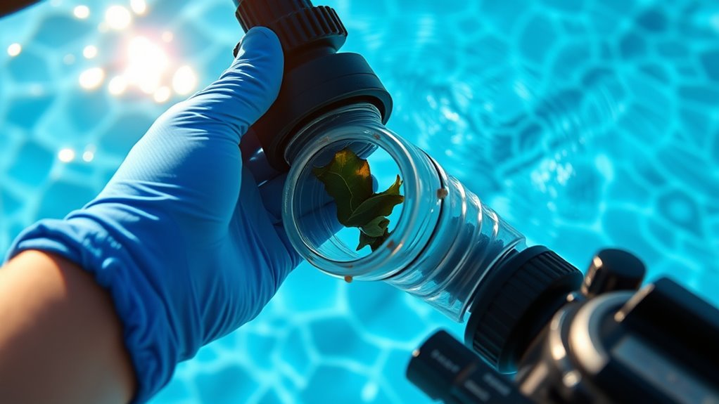 check and clear pool lines
