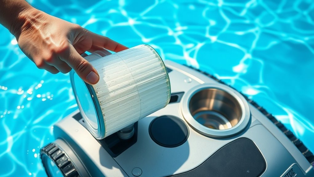 clean filters and baskets regularly