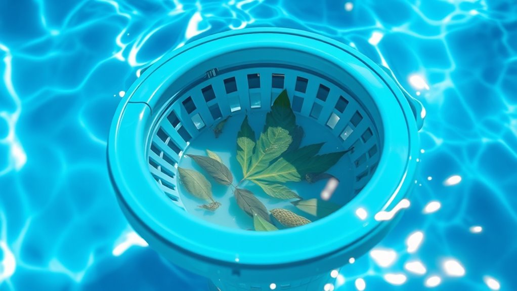 clean skimmer and basket