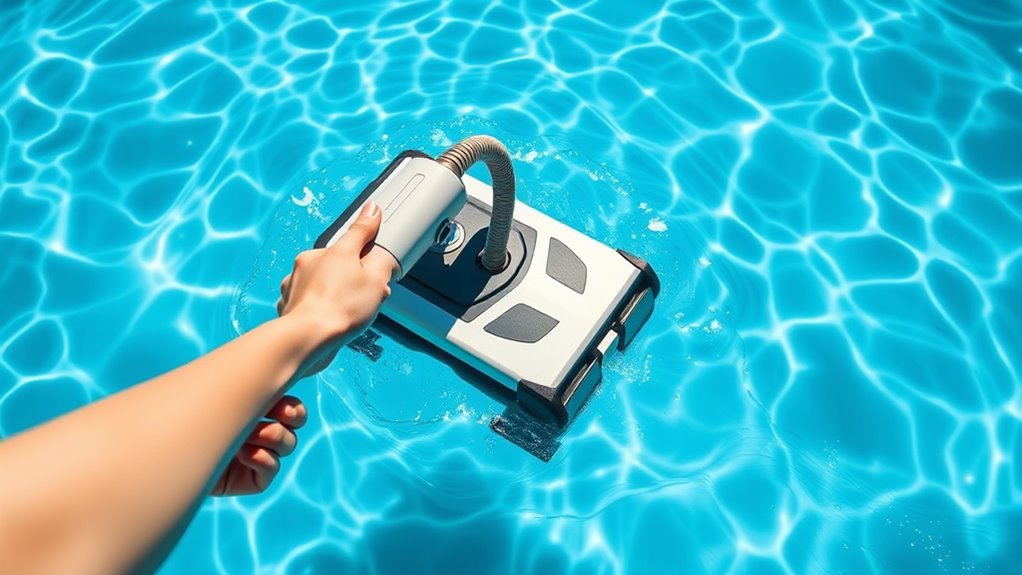 easy hands free pool cleaning