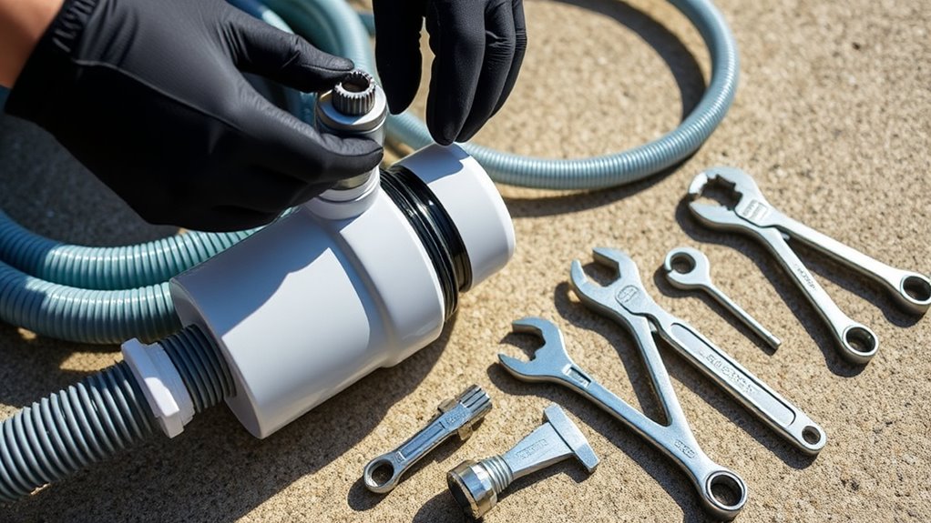 gather tools and inspect equipment