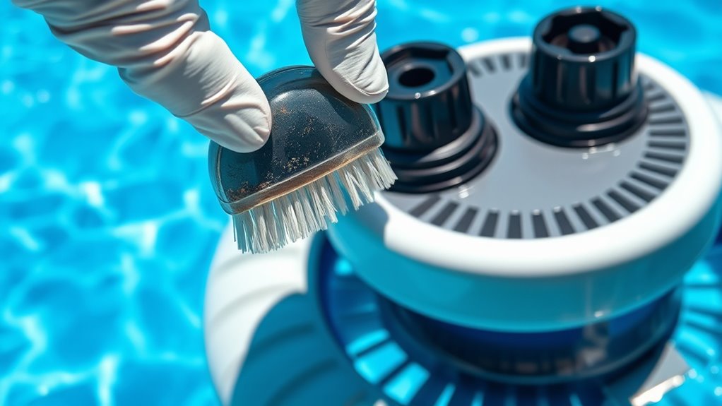 inspect and clean brushes