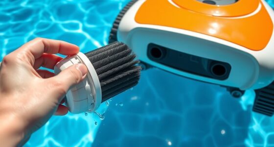 maintain robotic pool cleaner