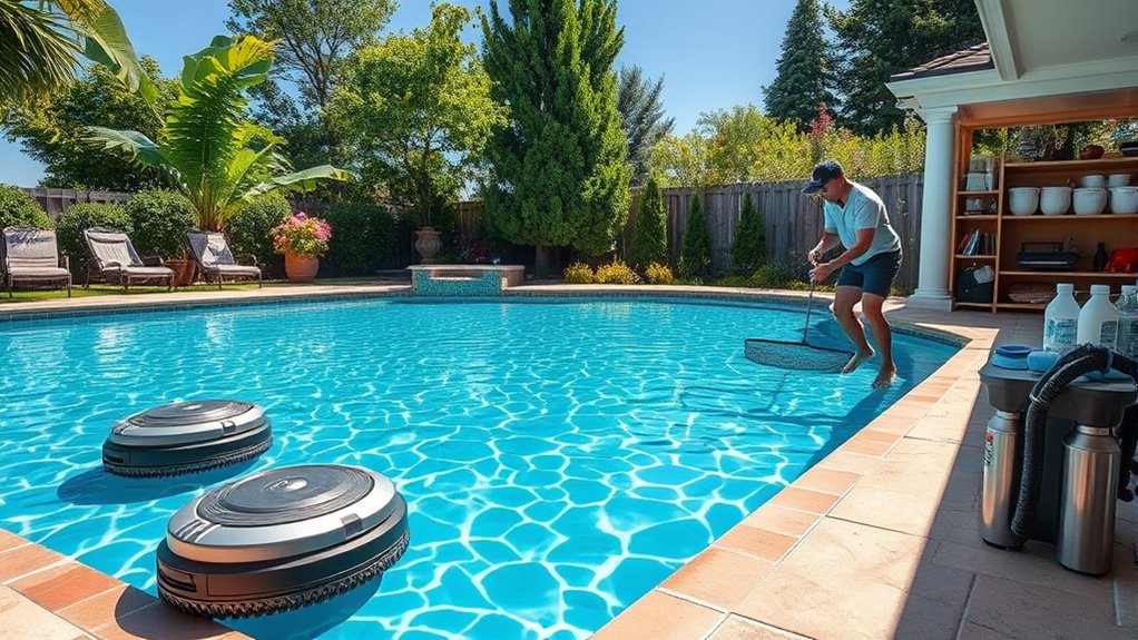 optimized pool maintenance routine