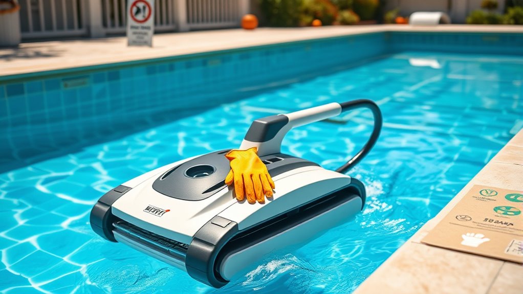 pool cleaner safety precautions