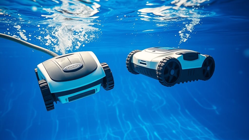 powerful efficient pool cleaning