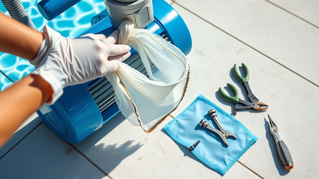 prepare tools and replacement bags