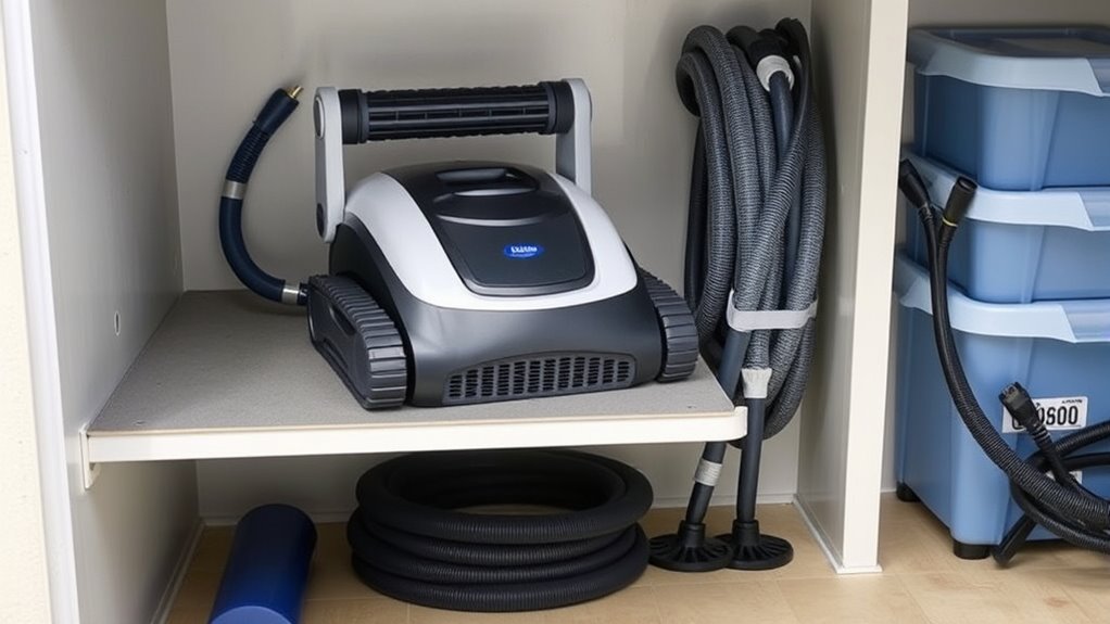 proper off season pool cleaner storage