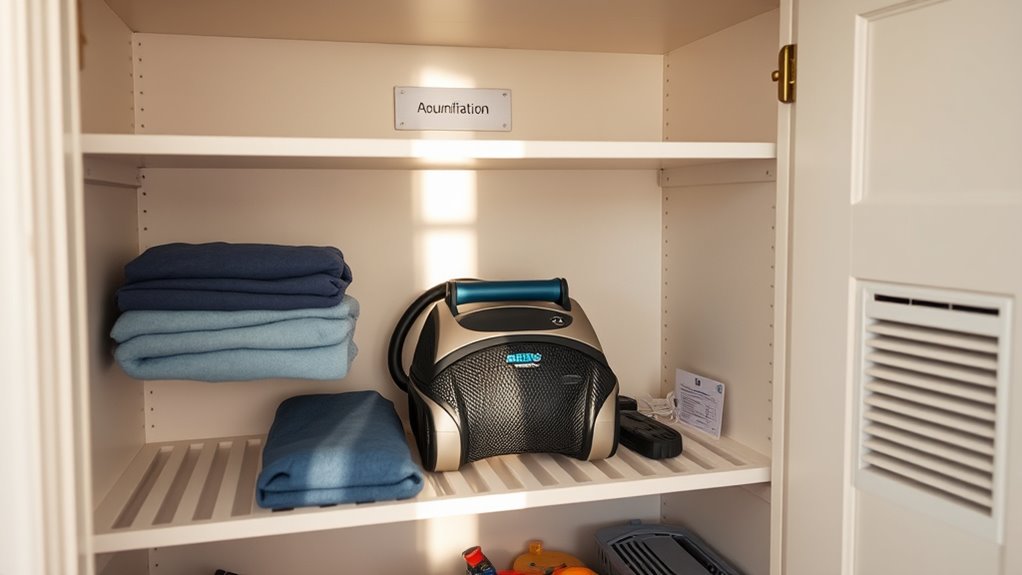 proper storage for pool cleaners