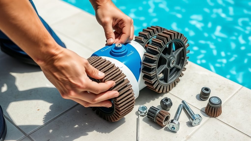replace brush and wheels