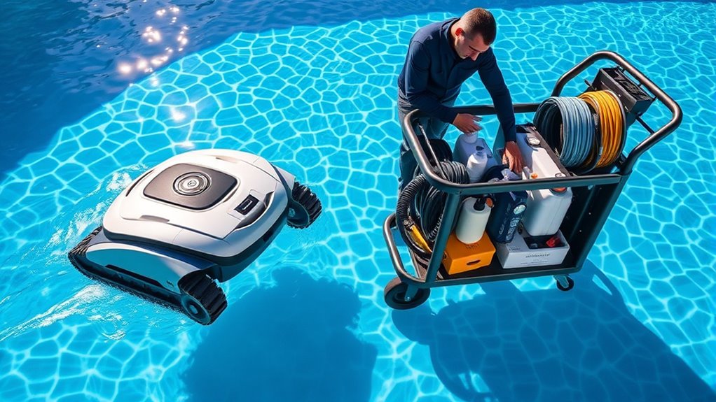 robots versus manual cleaning