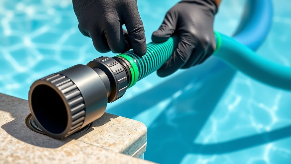 secure hose connections properly