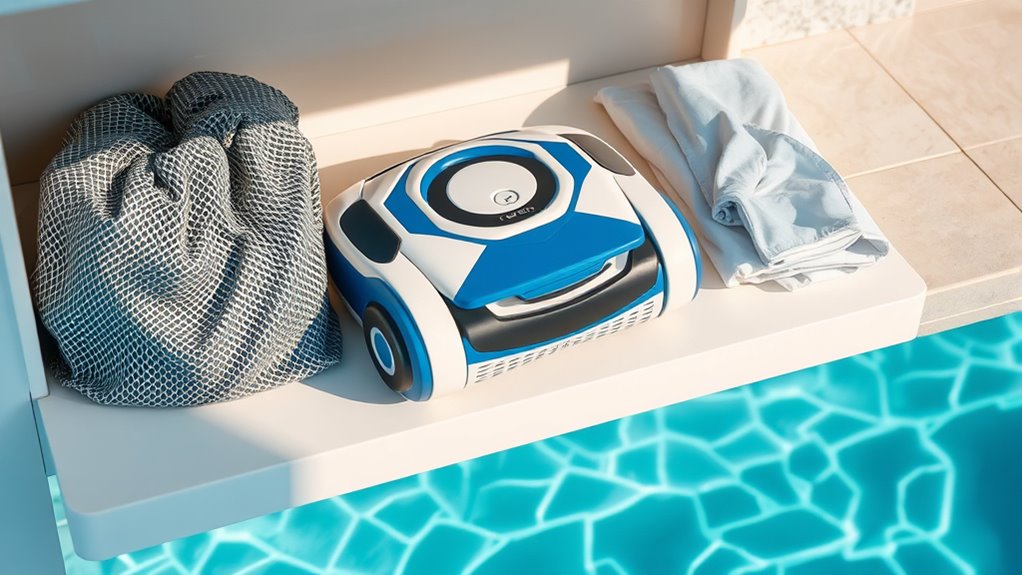 store robotic pool cleaner properly
