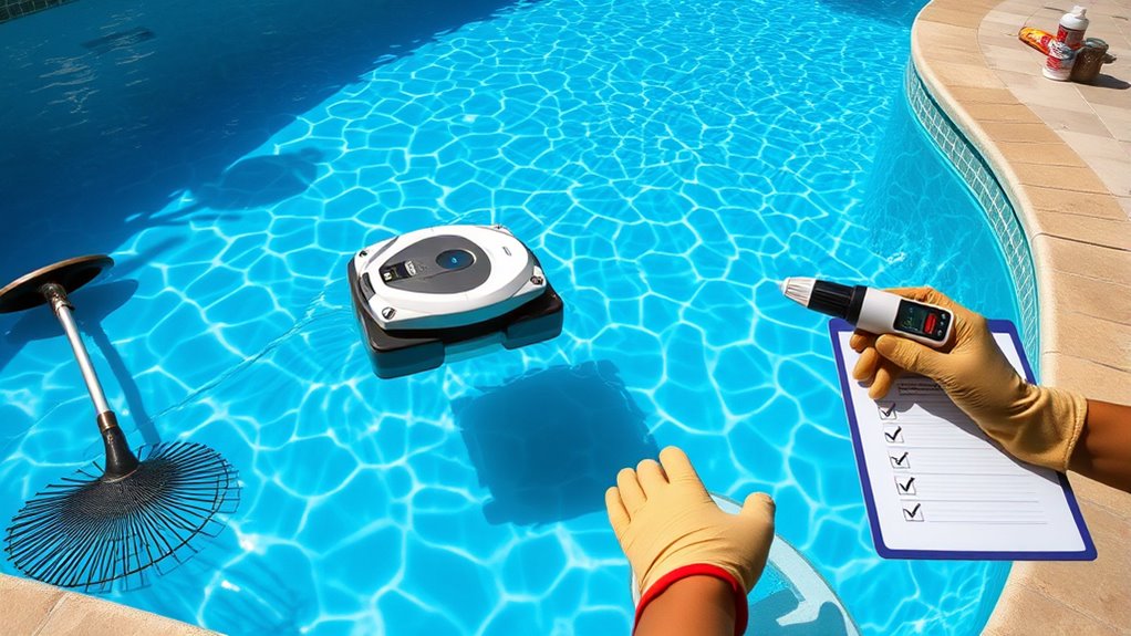 weekly pool maintenance checklist
