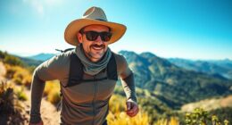 active man outdoor sun protection