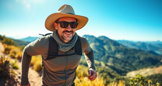 active man outdoor sun protection