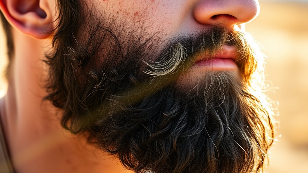 facial hair sun protection