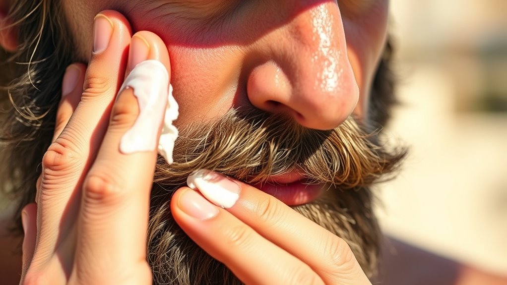 facial hair sun protection