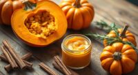 fall skincare with pumpkin