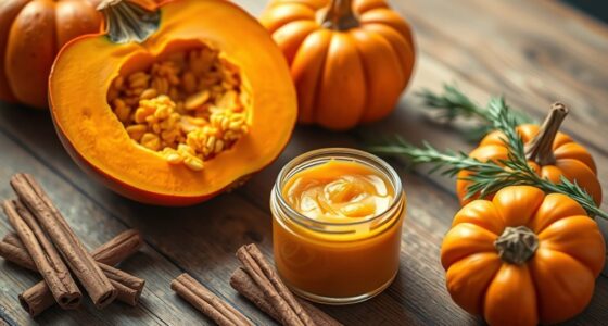 fall skincare with pumpkin