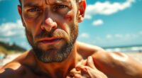men s sunburn care errors