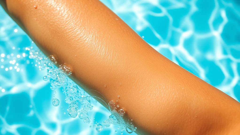 pool chemicals cause skin dryness
