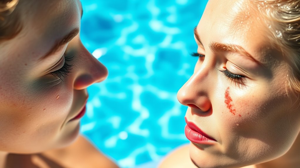 poolside skin protection routine