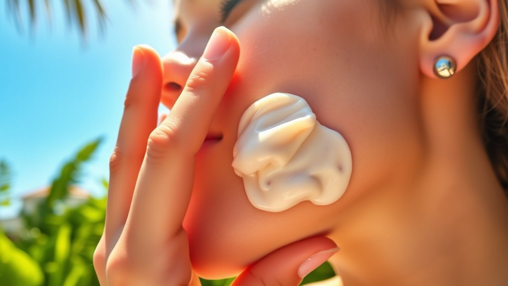 reapply sunscreen regularly outdoors