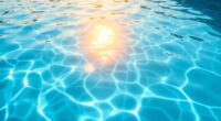 reflective pool sunburn danger
