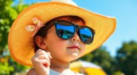 shielding kids eyes from sun