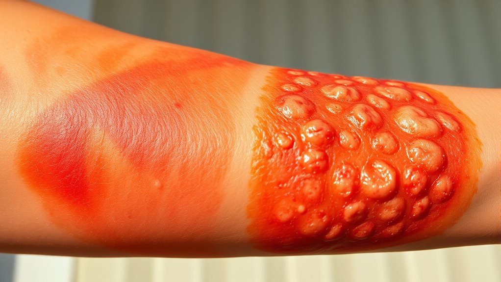 sunburn versus sun poisoning