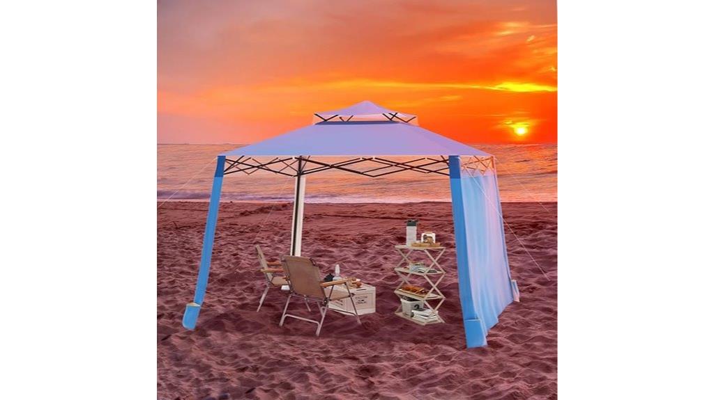 8x8 upf50 beach shade