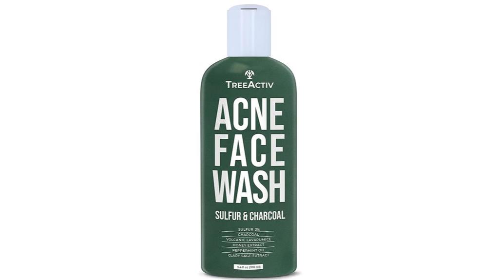 acne fighting charcoal face wash