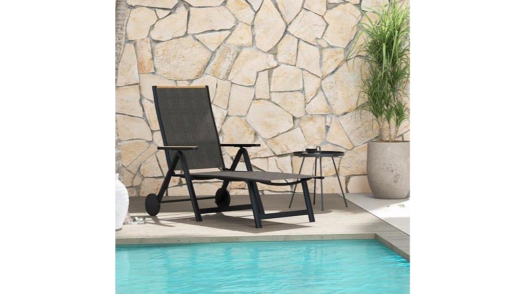 adjustable back patio lounge