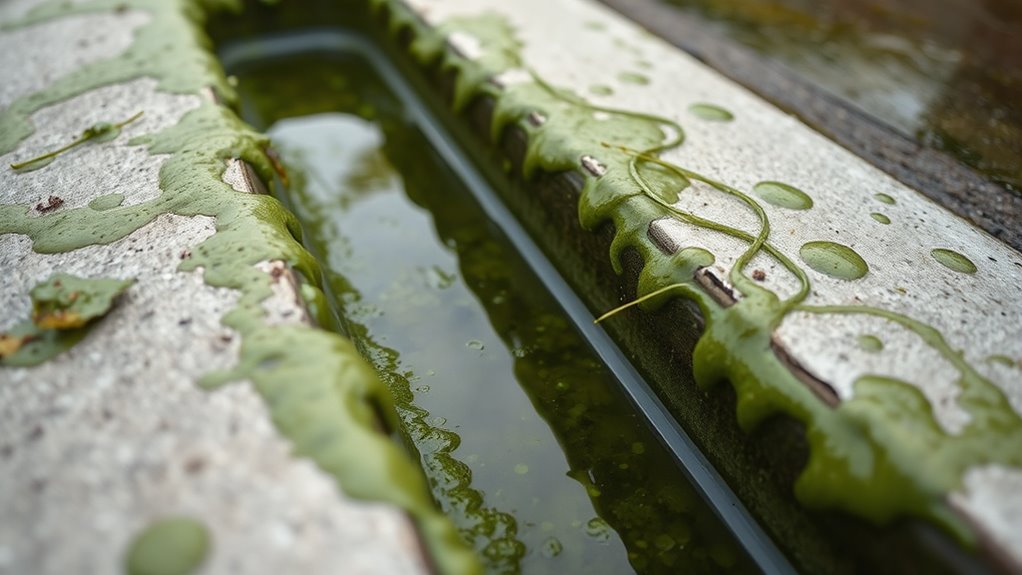 algae clog drainage systems